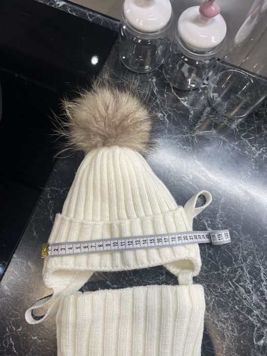 Зимняя шапка +хомут утепленые флис