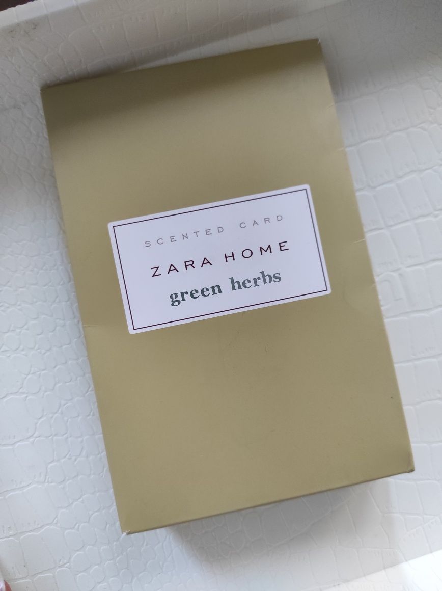 Zara Home scented card Green Herbs