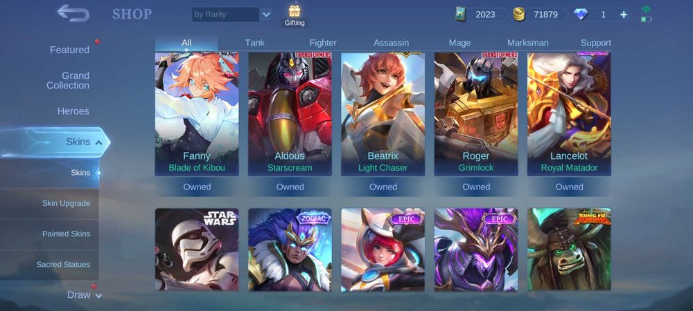 Аккаунт Mobile Legends