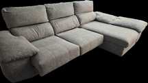 Sofá Chaise Lounge cinzento