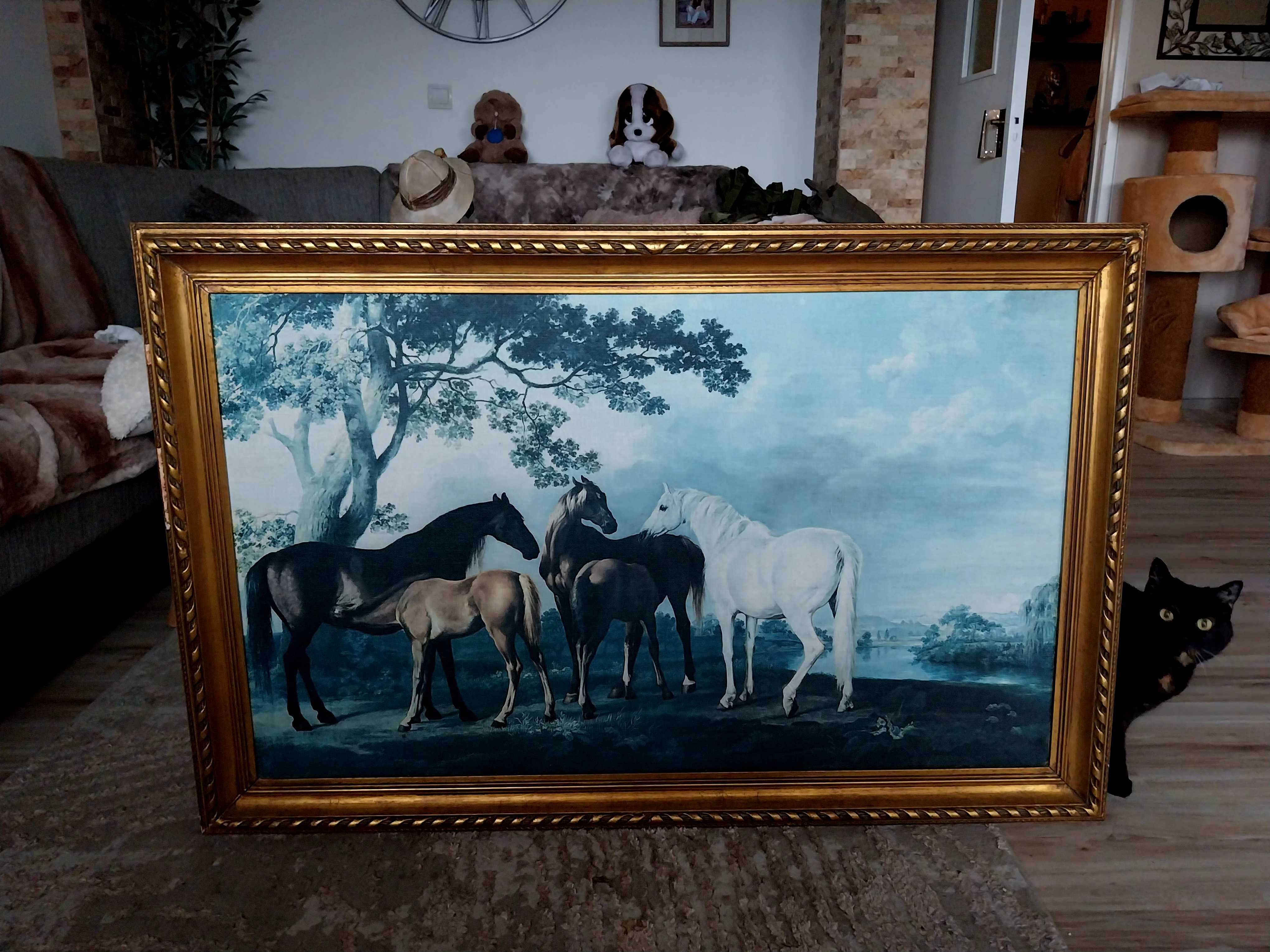Quadro antigo com cavalos - George Stubbs
