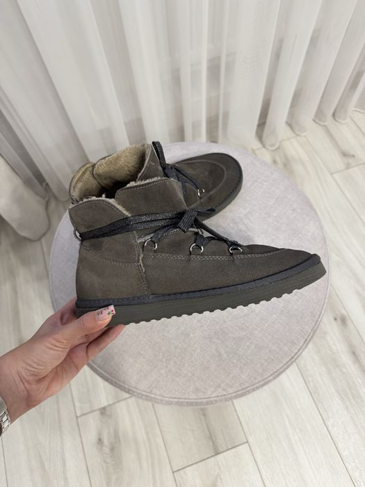 Угги з натуральної замші та вовни, 40 р.