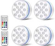 Wodoodporna 13LED 4szt lampa basenowa z pilotem B728