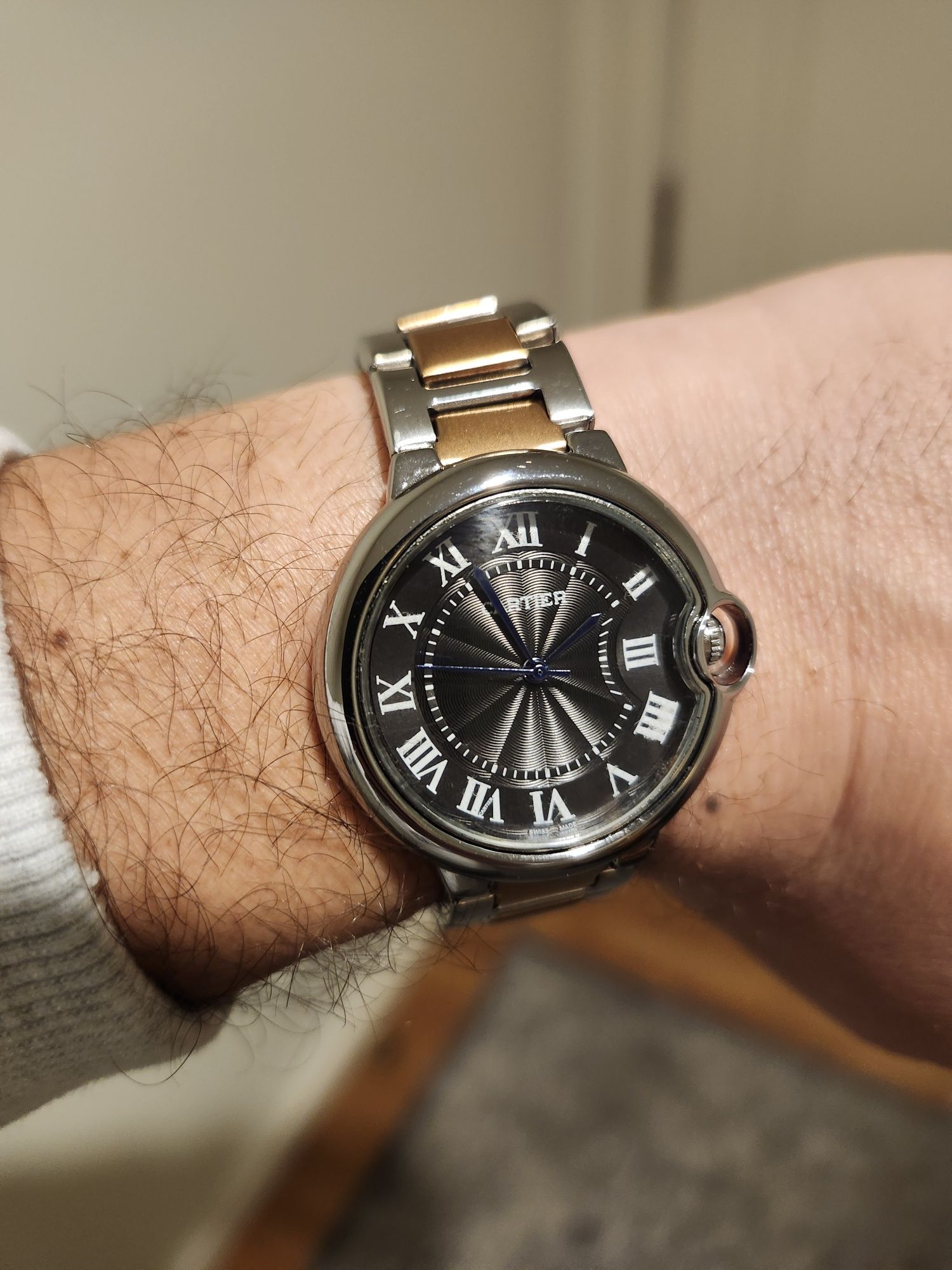 Relógio Cartier Ballon Bleu 33mm unisexo novo quartzo