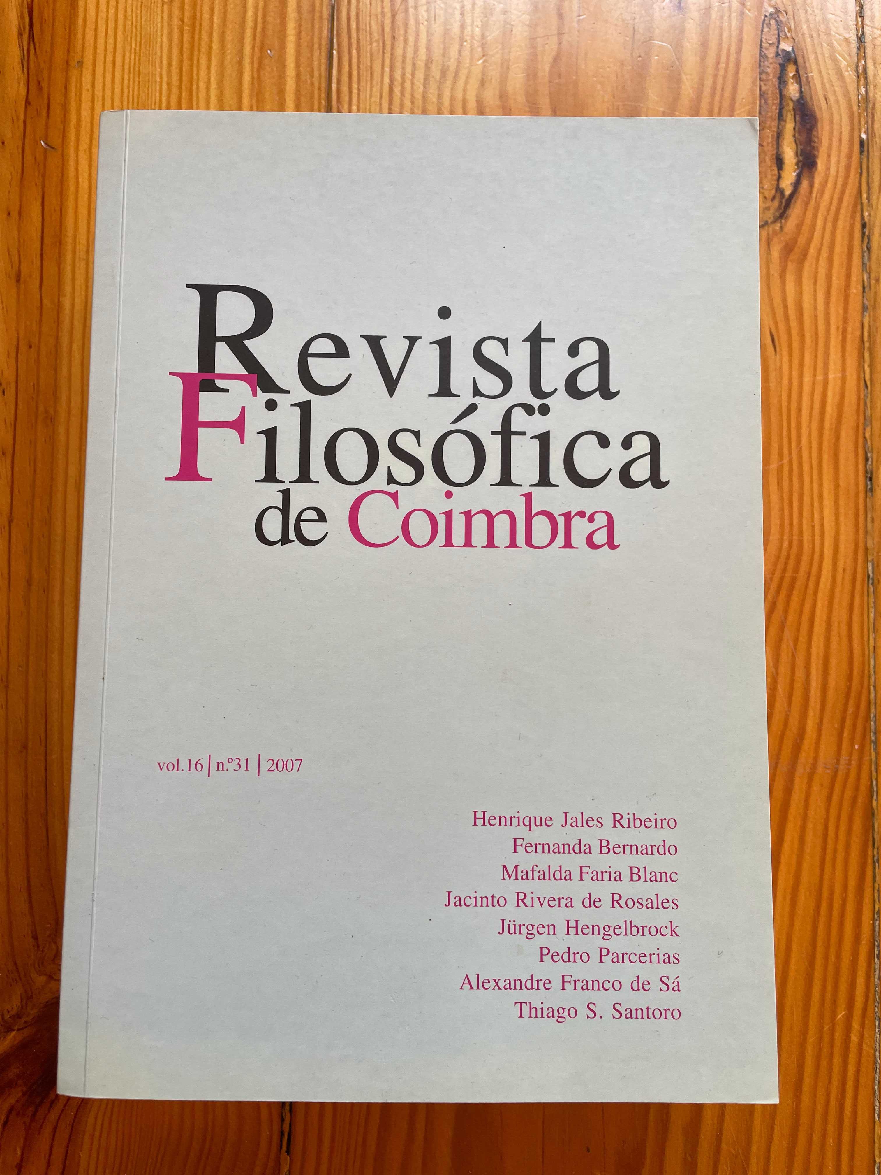 Revista Filosofica de Coimbra 3 numeros