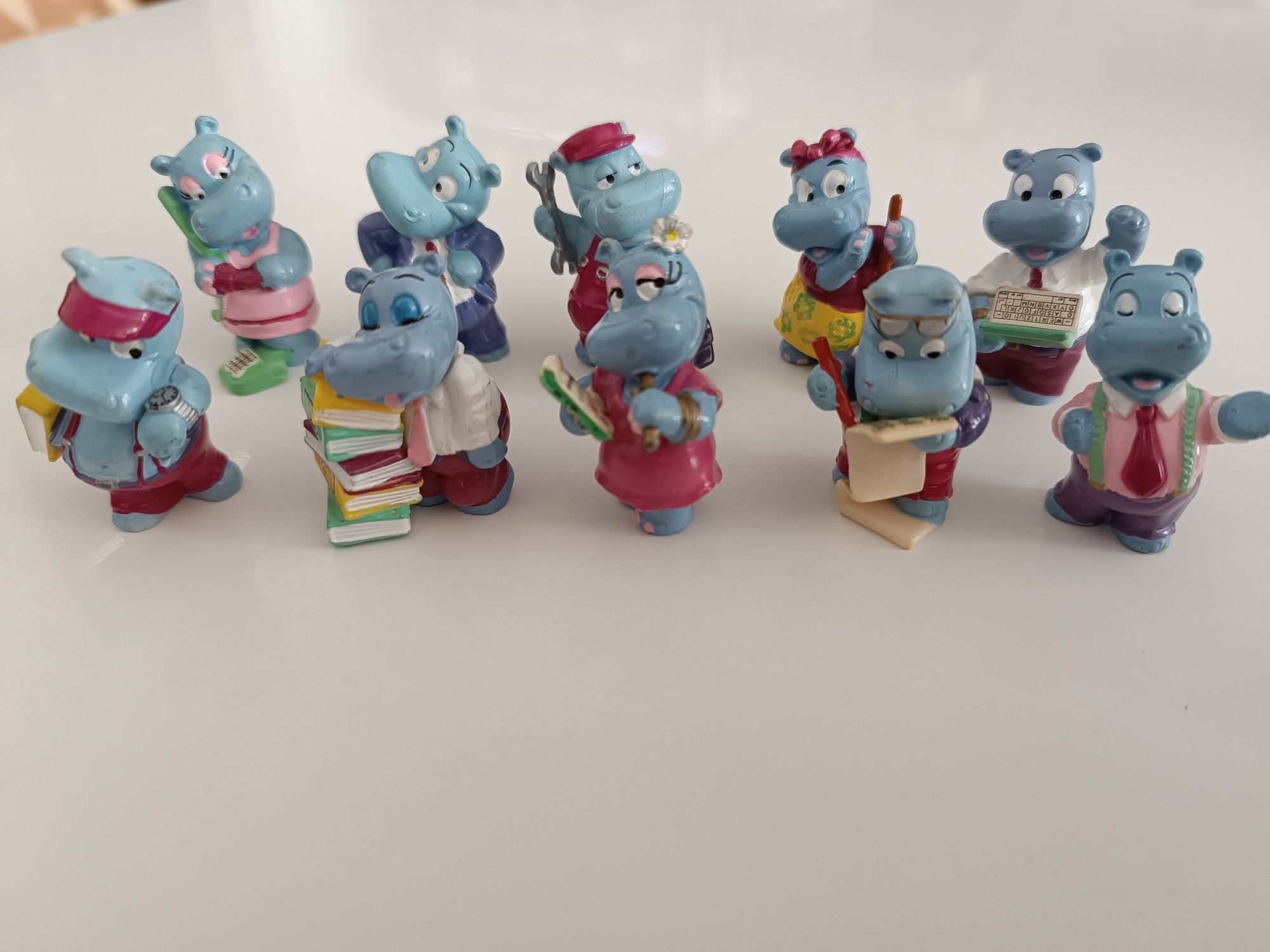 Figurki kinder hipopotamy