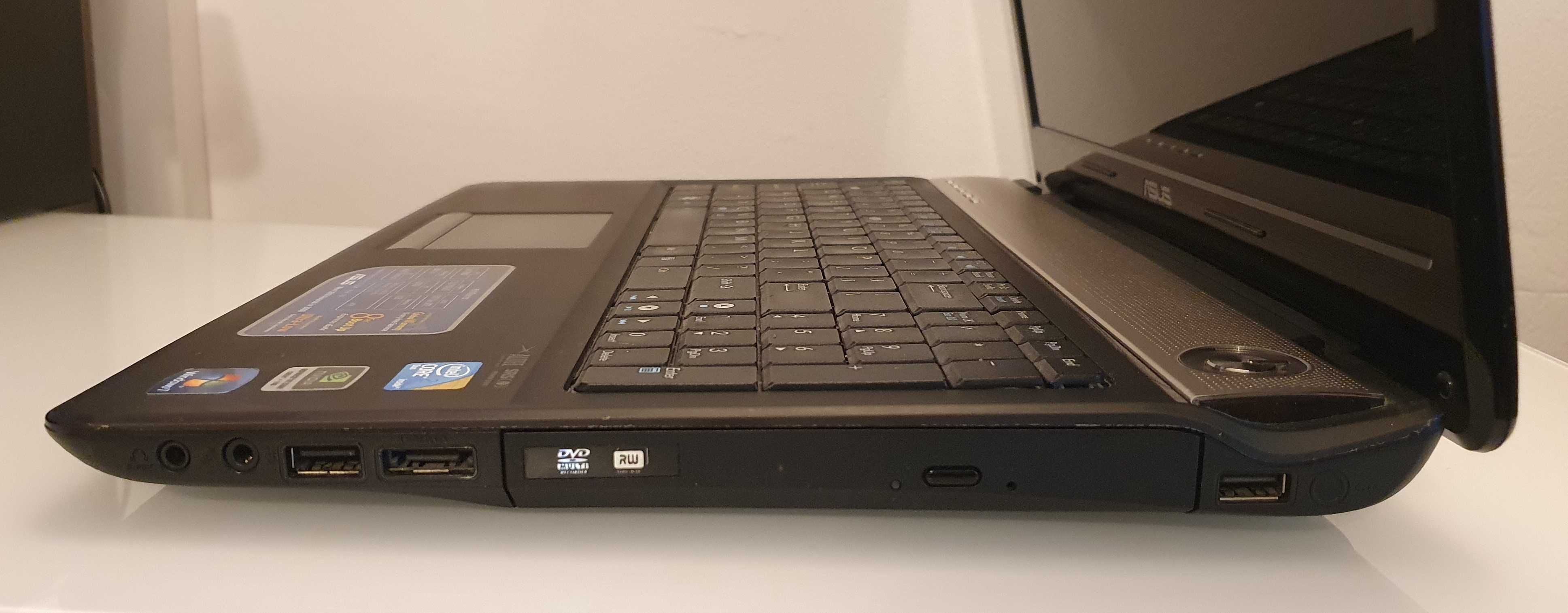 Laptop ASUS N61VG  Geforce GT 220M Intel Core 2 Duo T6600  2,2GHz
