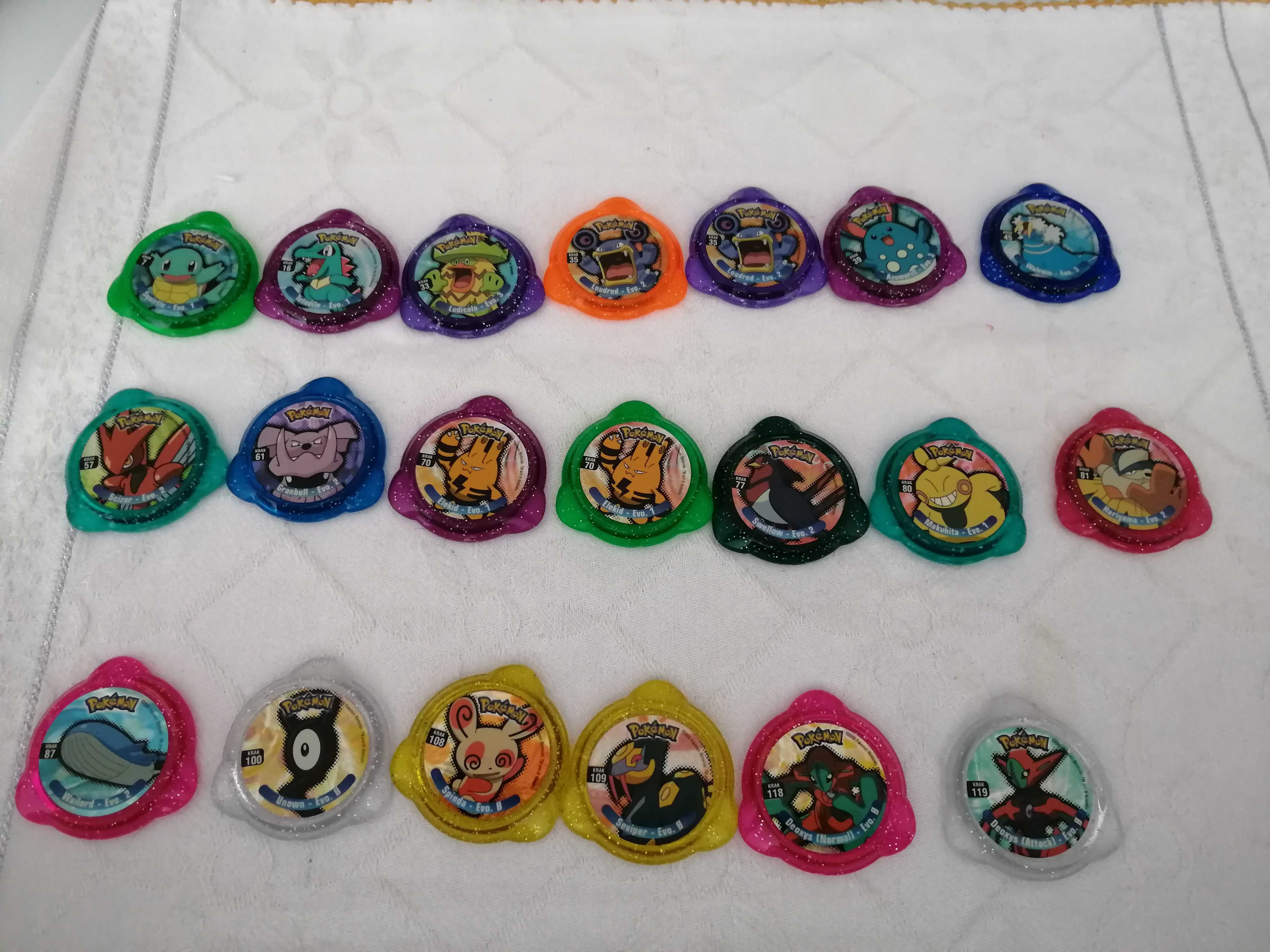 Tazos pokemon kraks