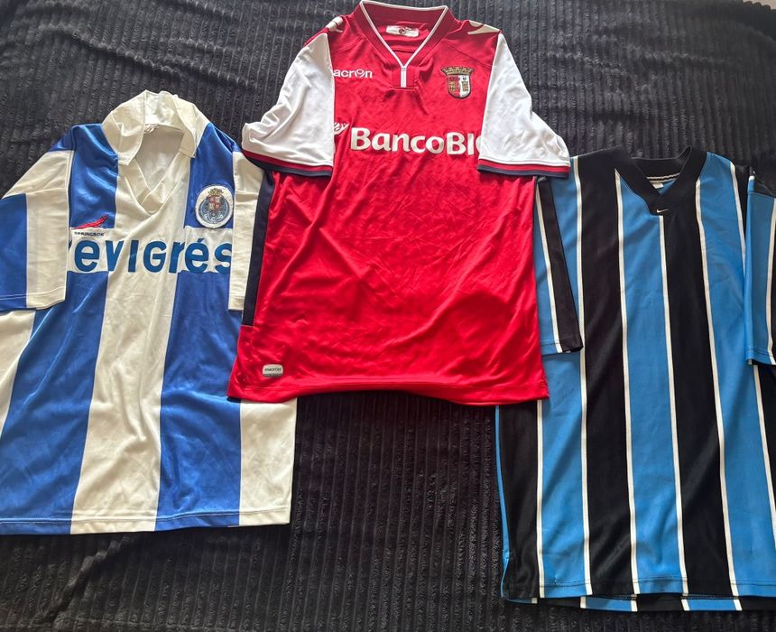 Camisolas de futebol e baseball