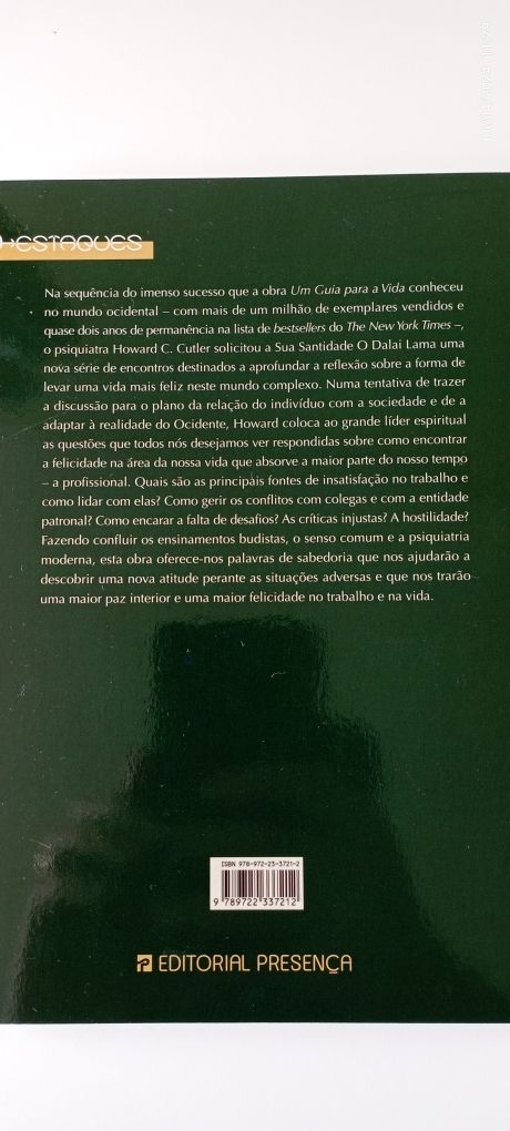 Realização e Serenidade na Vida Profissional Dalai Lama