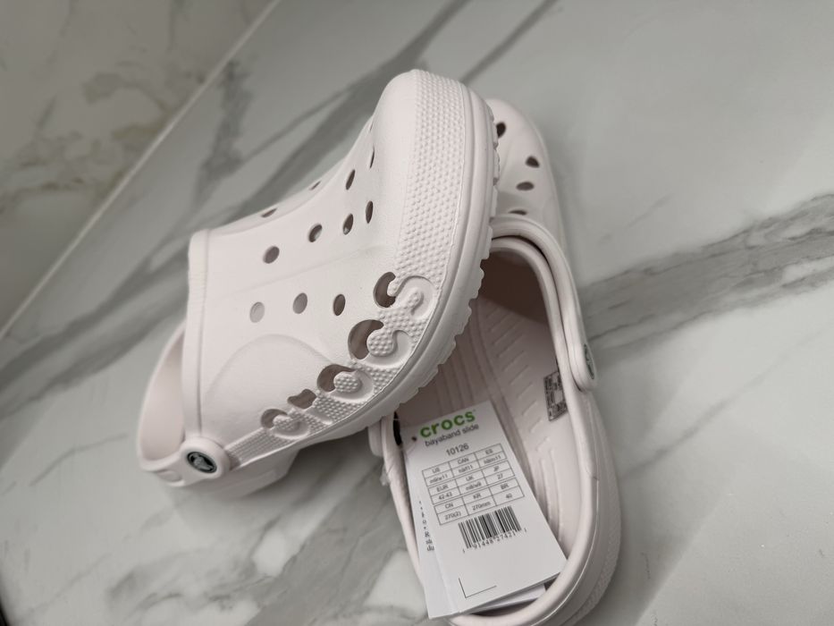 Crocs baya clog / бiлi унiсекс  /42 розмiр/размер 42 /кроксы белые