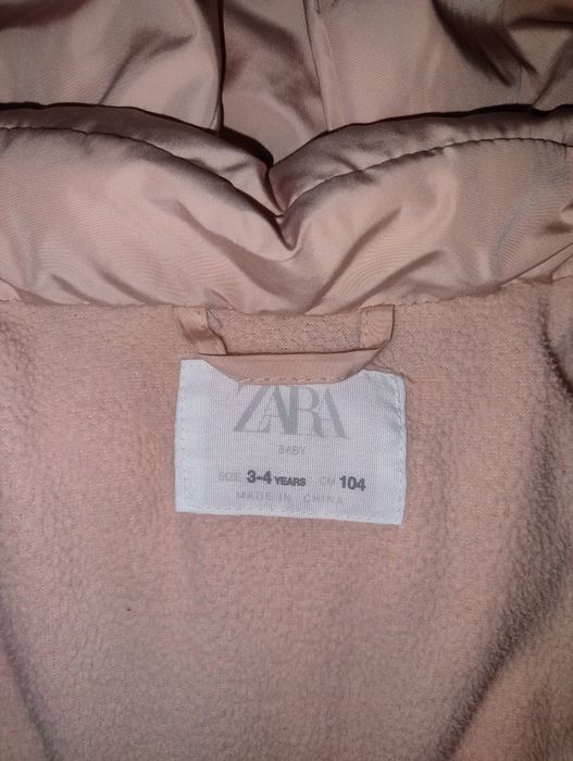 Курточка zara єврозима для дівчинки р.104