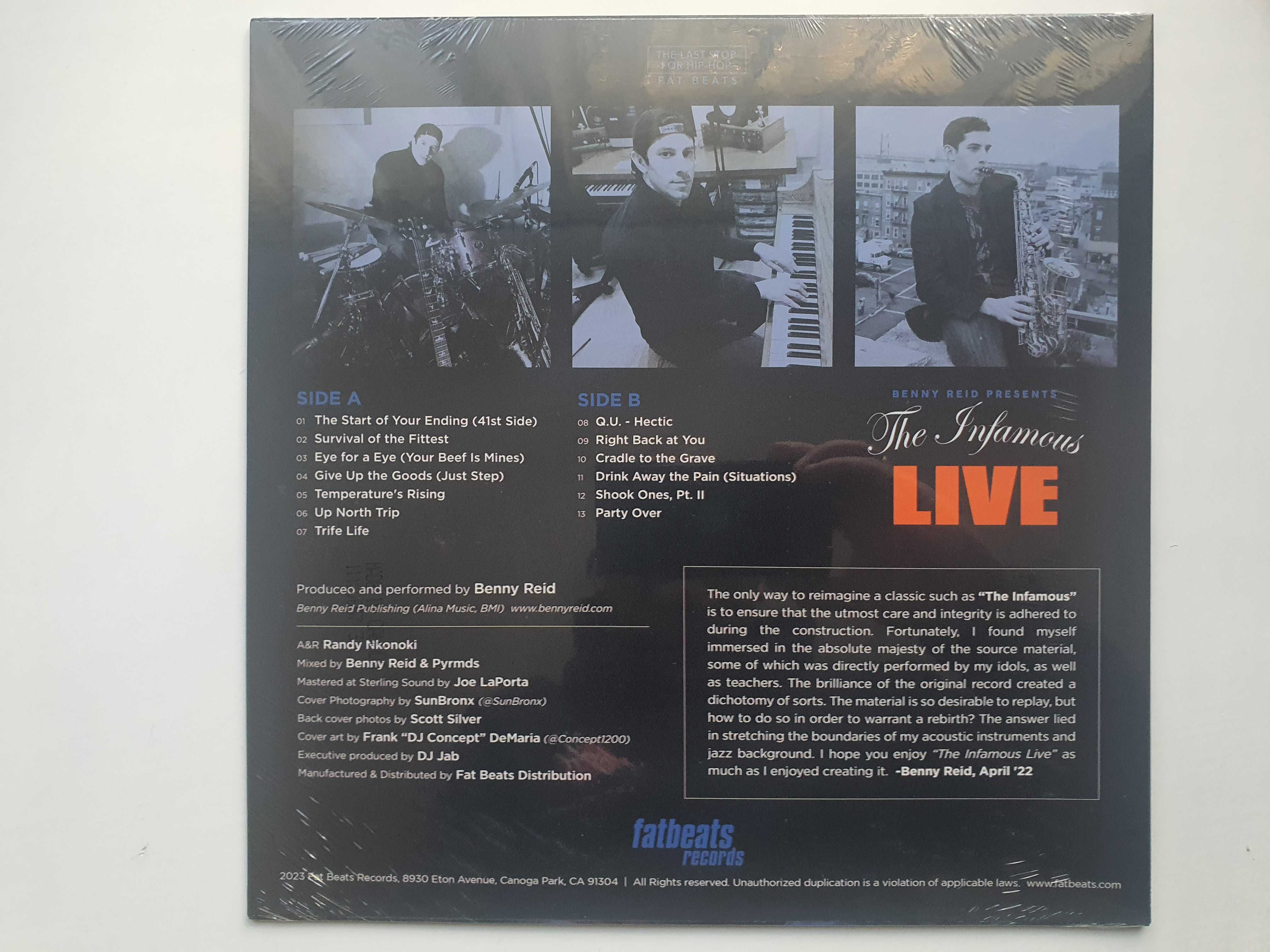 Benny Reid - Mobb Deep -The Infamous Live /LTD/ LP