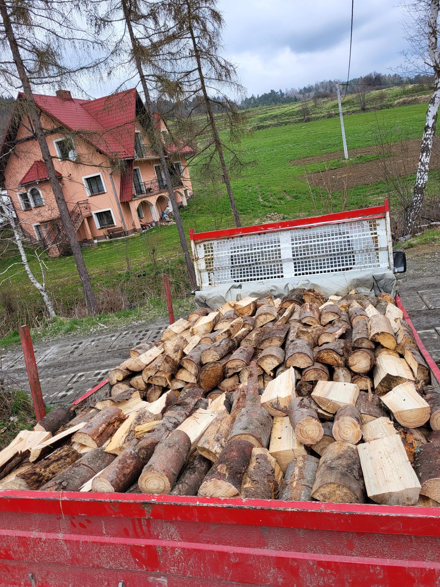 Drewno opałowe kominkowe świerkowe dowóz pod dom