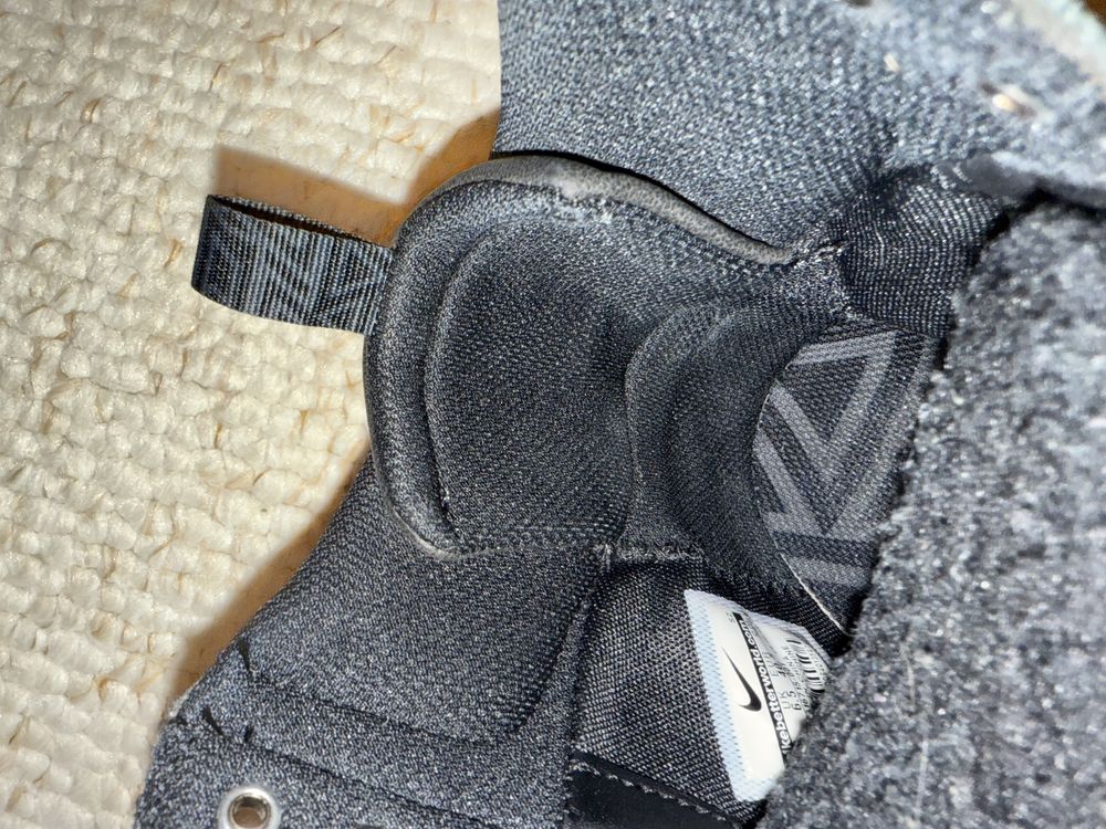 Grafitowe czarne buty na koturnie sky high dunk Nike 40,5 26 cm