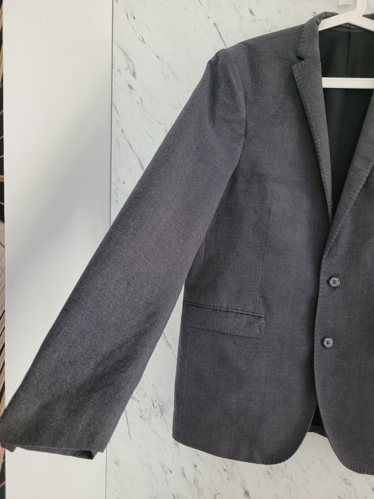 Wełniana marynarka premium basic 100% wełna Marlane