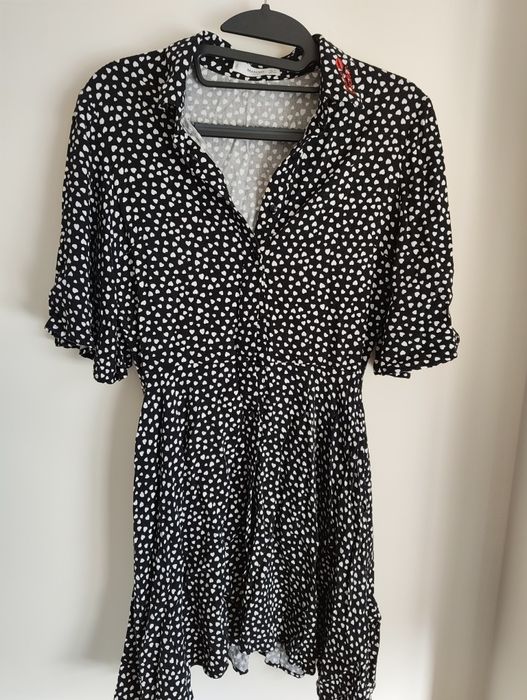 Vestido com corações mango