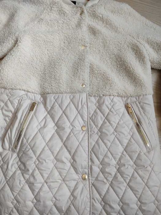 Dłuższa kurtka z futerkiem Eco Aware