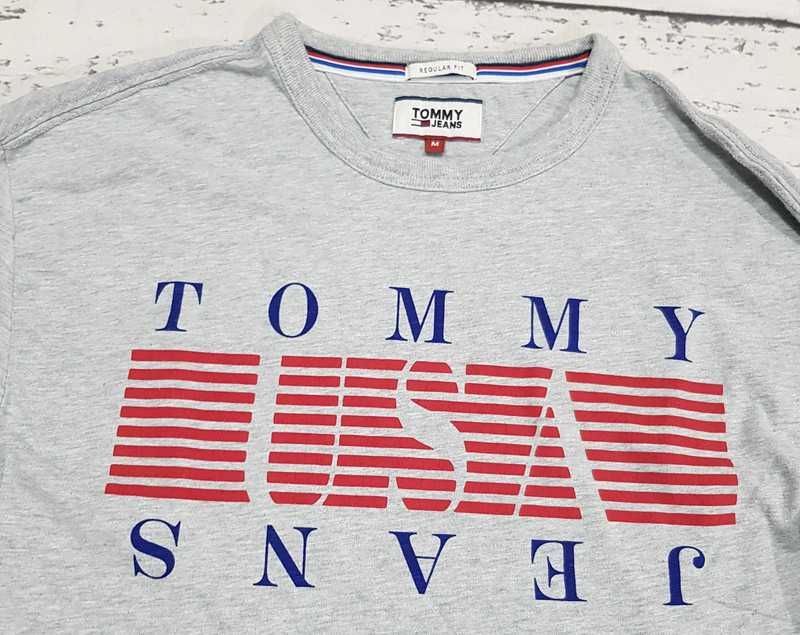 Tommy Hilfiger * Jeans * koszulka * longsleeve * unikatowa * męska * M