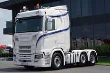 Scania S 500 / 6x2 / PUSHER / RETARDER / KLIMA POSTOJOWA  / PRZÓD NA PODUSZKACH  / OS PODNOSZONA i SKRĘTNA / DMC  70 000 KG  / OPTICRUISE + SPRZĘGŁO / EURO 6 / PO KONTRAKCIE SERWISOWYM