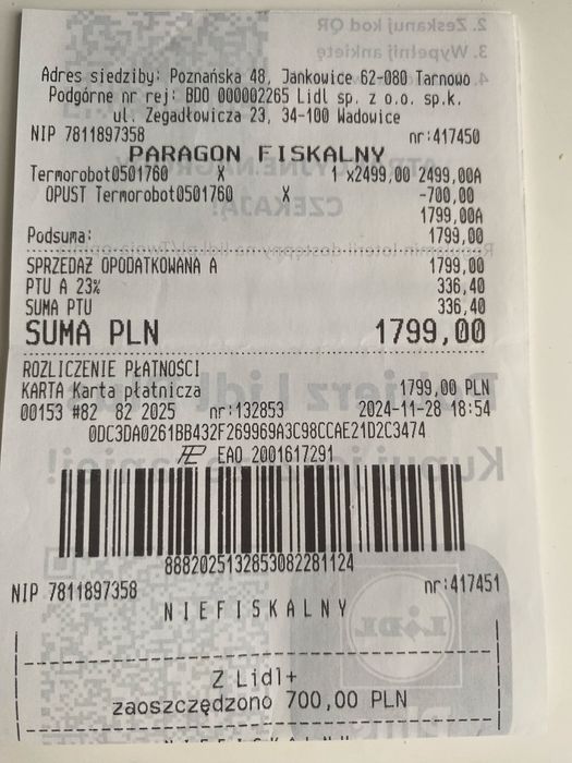 Termorobot monsieur cuisine smart  czarny