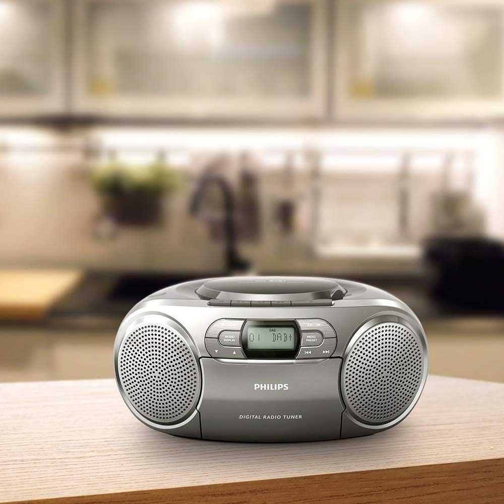 Philips AZB600 radio CD z DAB+ Dynamic Bass Boost UKW-DAB+, CD, kaseta