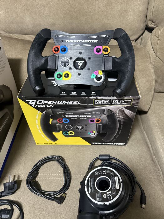 Thrustmaster TGT2+Pedais T-LCM load cell+Open whell+volante GT
