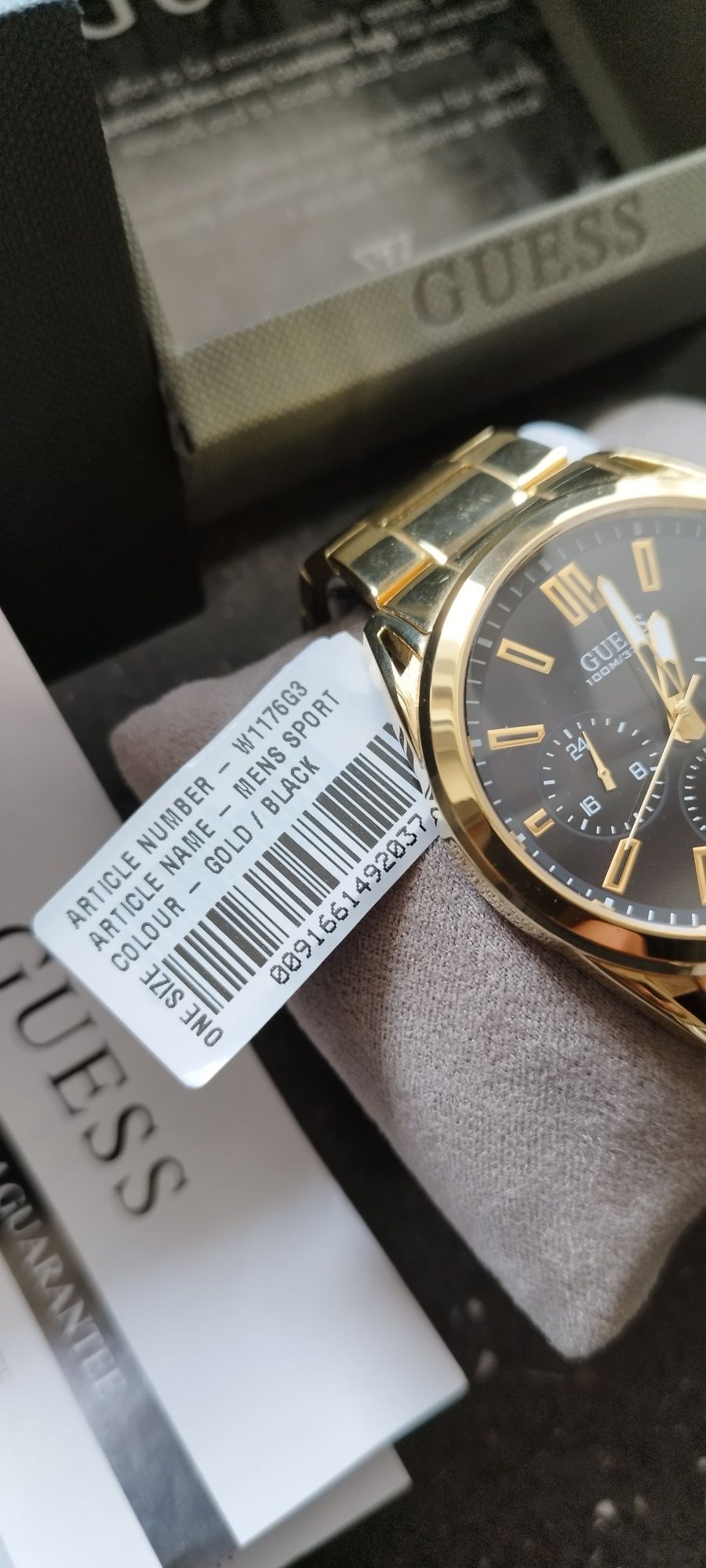 Zegarek męski Guess Vertex W1176G3 złoty oryginał