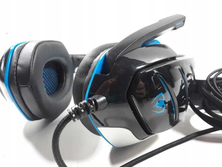Słuchawki nauszne Beexcellent GM-3 Gamingowe podświetlane Jack 3,5mm