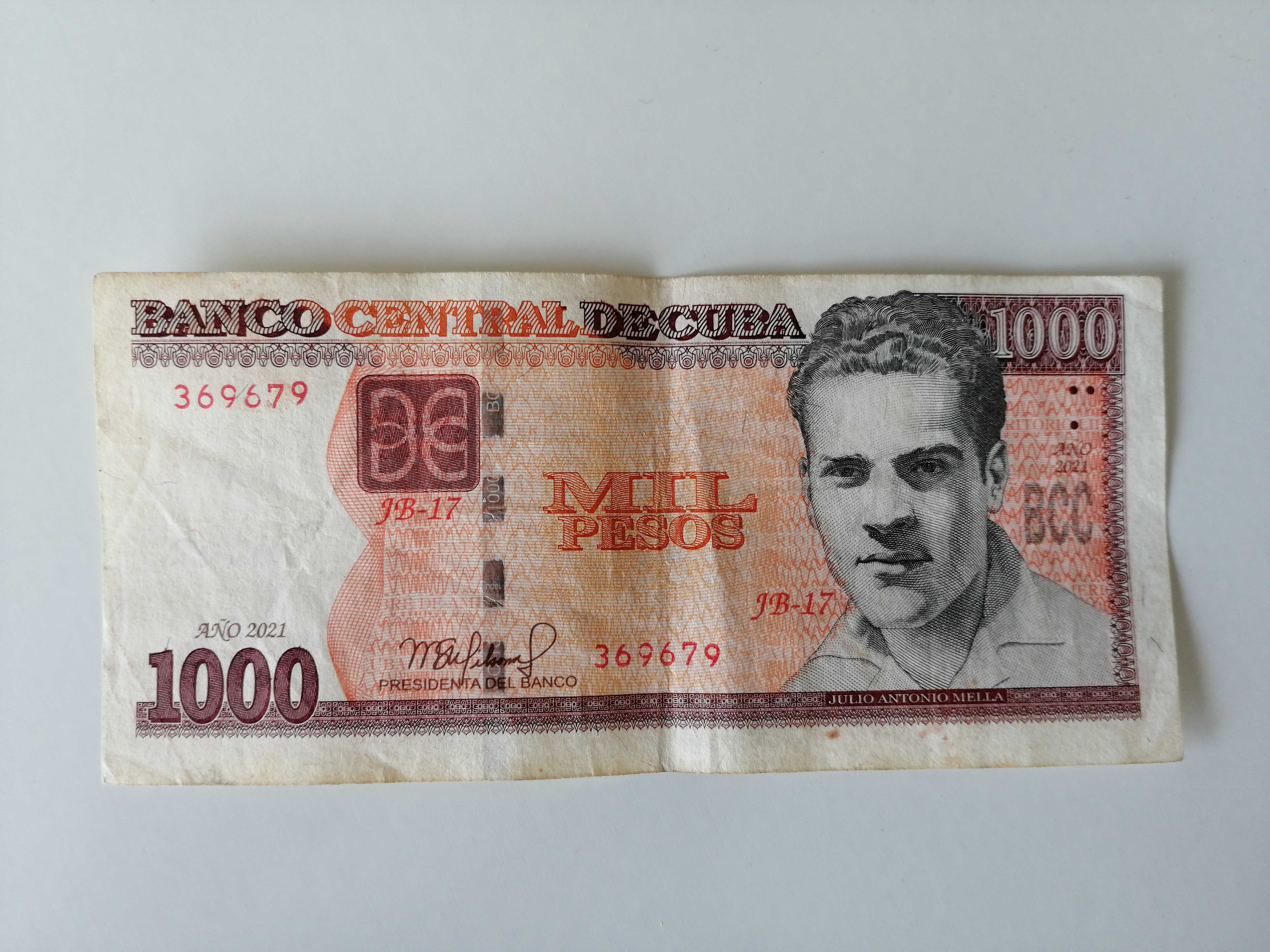 Zestaw 3 banknotów z Kuby