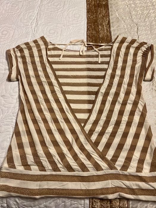 Camisola manga curta de costas abertas, da Zara