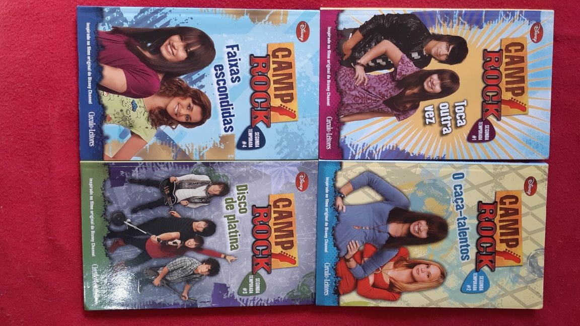 4 livros "Camp Rock"