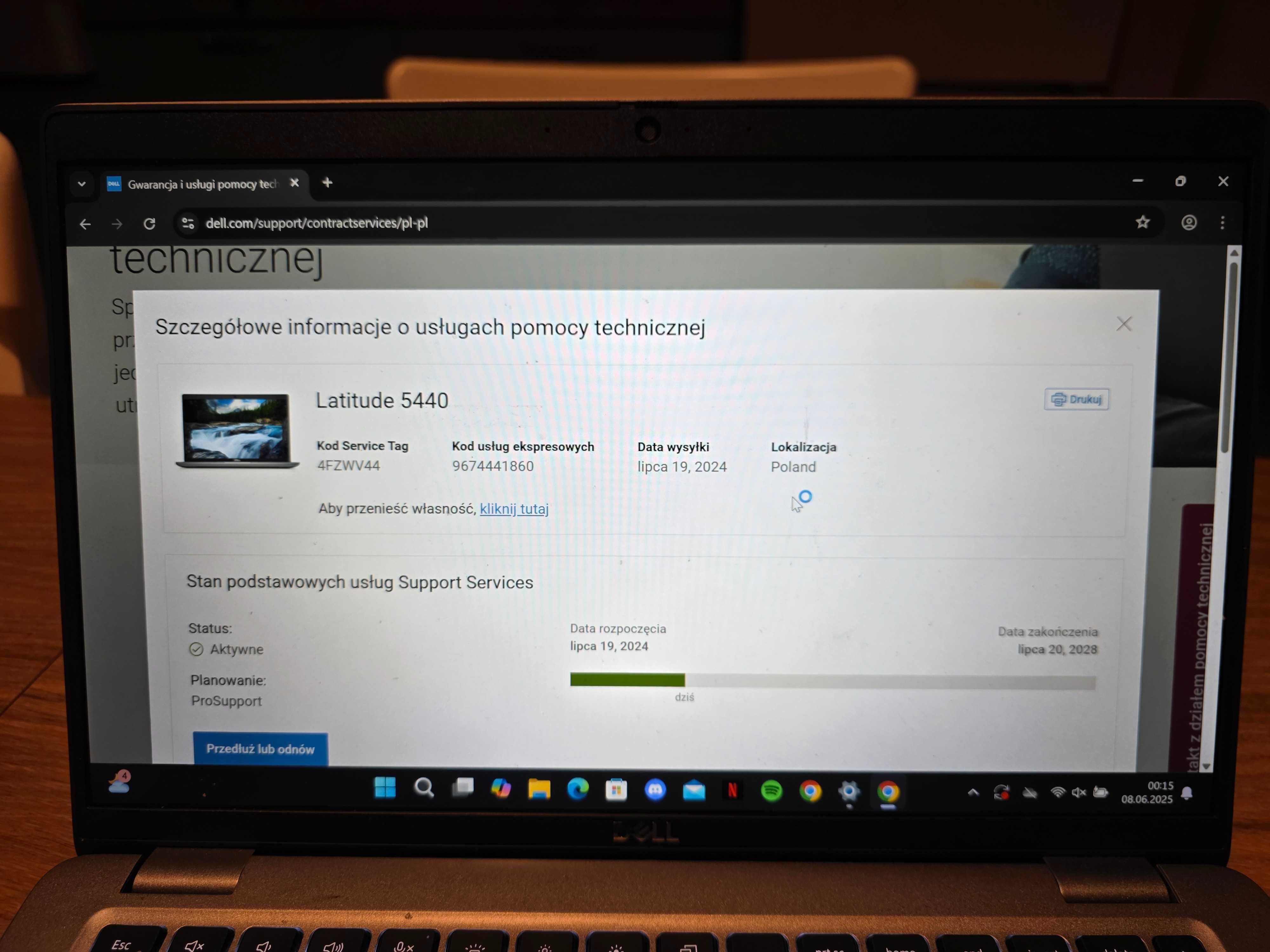 LAPTOP DELL LATITUDE 5440 I5 13gen 16 GB RAM SSD NVME gwarancja 2028