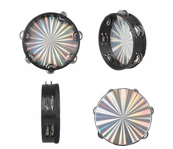 Tamburyno drewniane z naciągiem 6" black wood