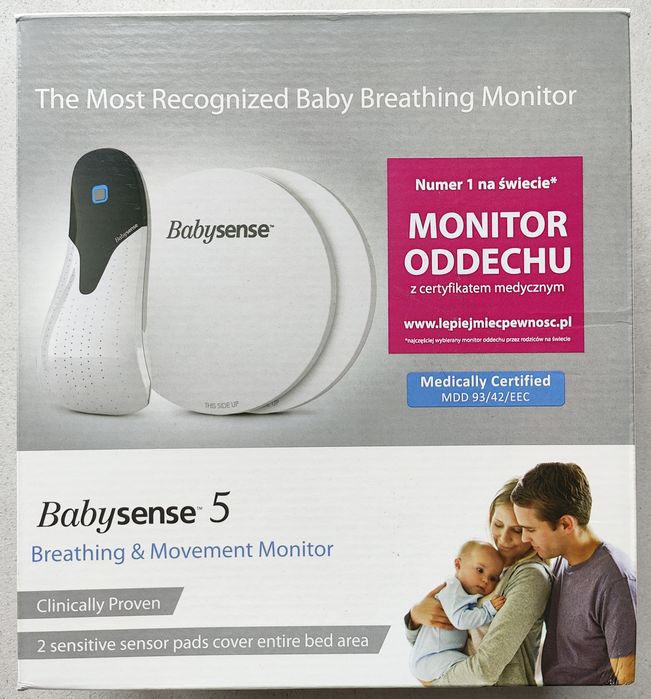 Monitor oddechu podczas snu, Babysense 5 dla niemowląt, pod materac