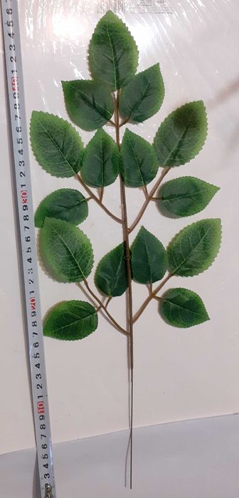 Liść sztuczny róży