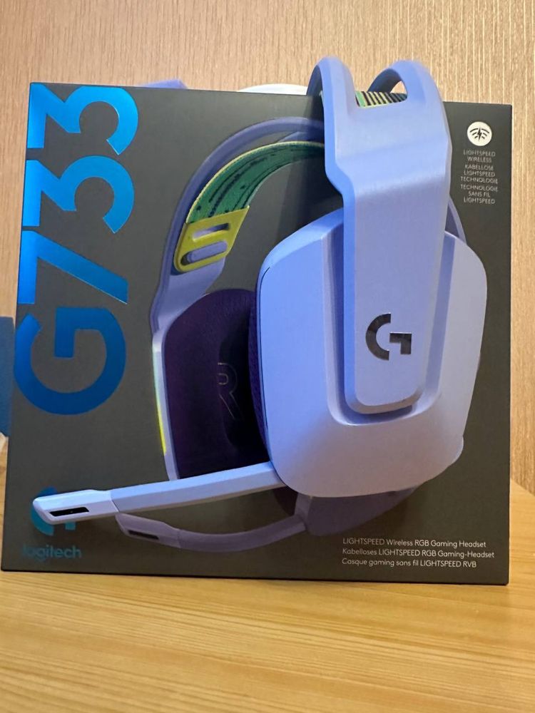 Навушники Logitech Lightspeed Wireless RGB Gaming Headset G733 Lilac