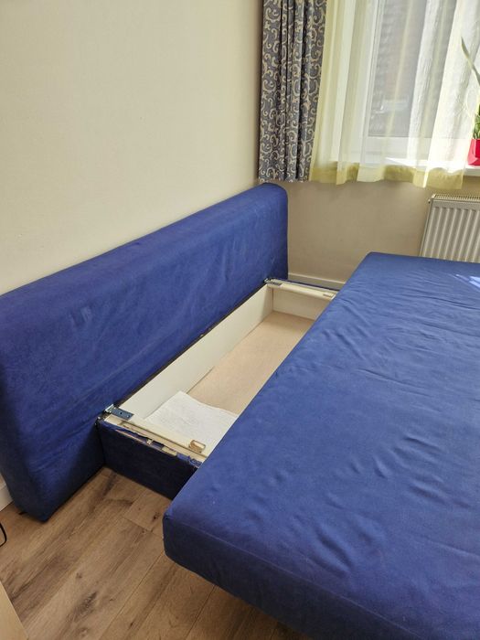 sprzedam kanapę rozkładaną z pojemnikiem 150 cm