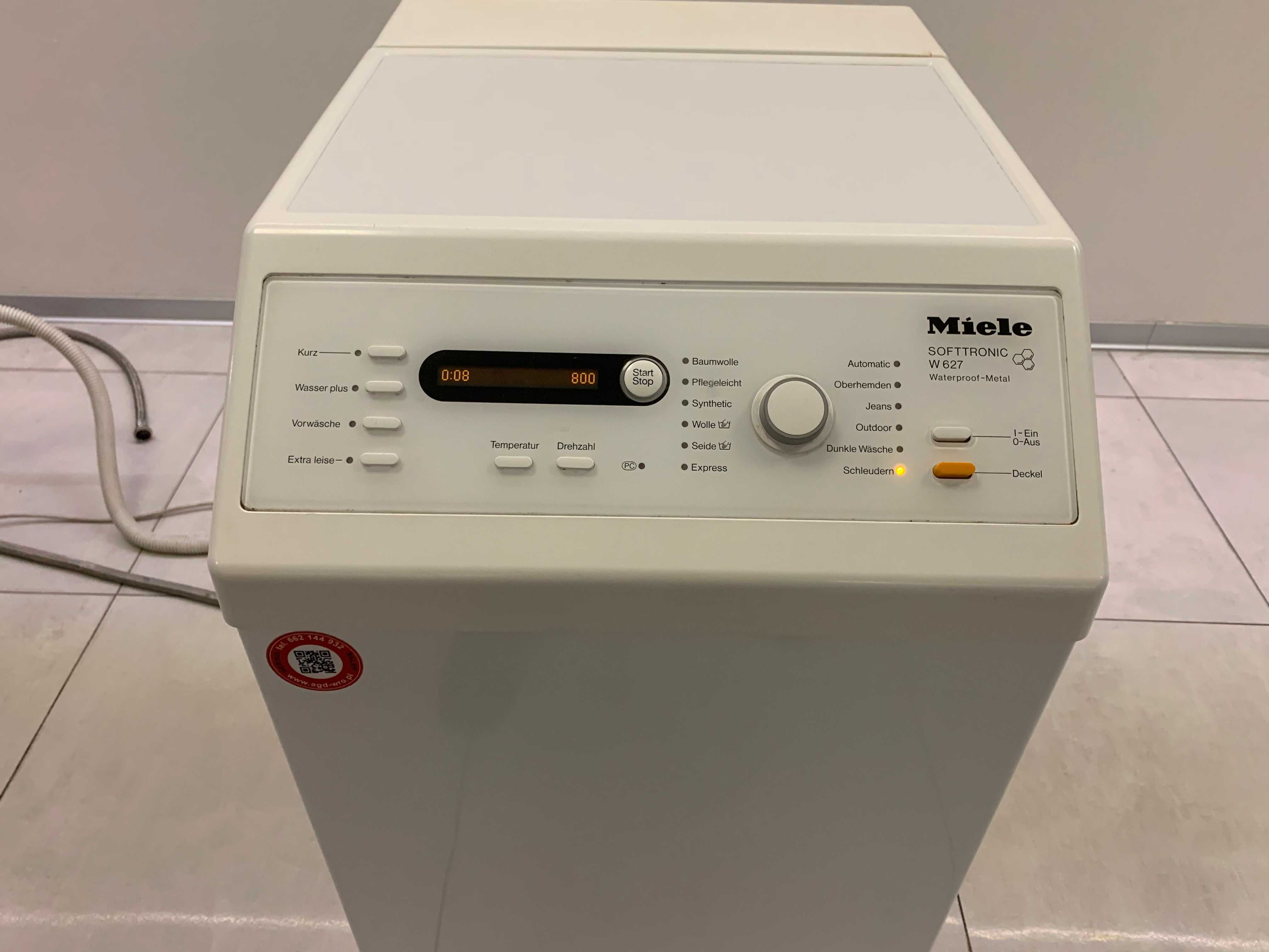 pralka miele softtronic w627 stan bdb idealny wsad 5,5kg, 1300 obr/min