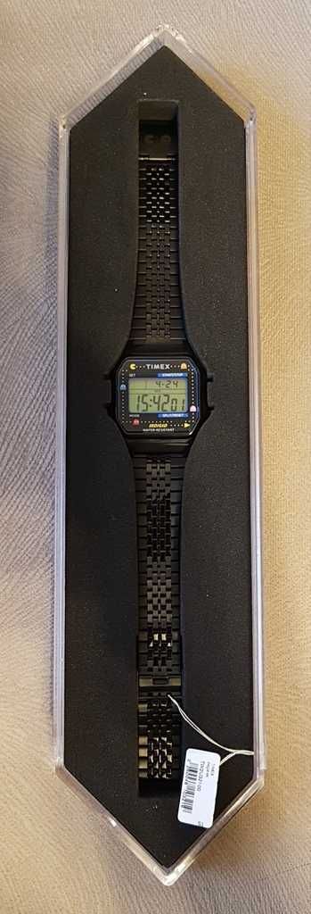 Full set Timex Pac-Man. Seria Limitowana Pacman. Zegarek