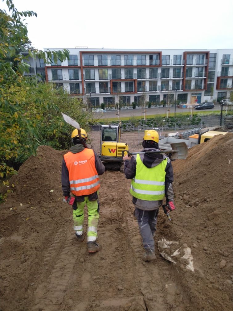 Instalacje elektryczne wykonanie , roboty ziemne minikoparka , pomiar