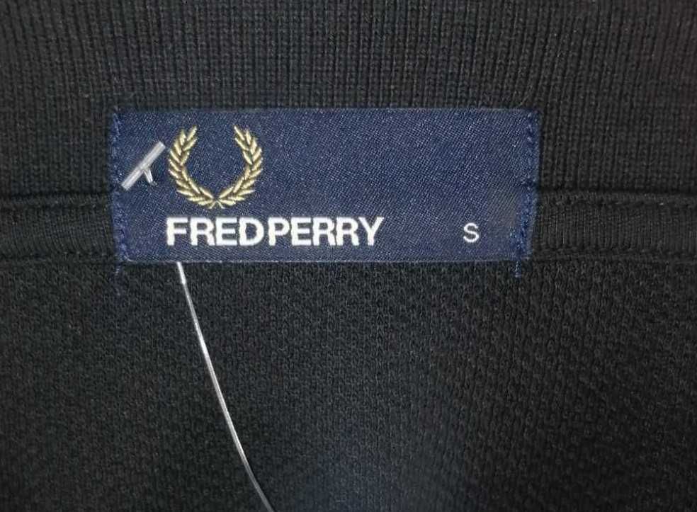 FRED PERRY Koszulka Polo Męska długi rękaw S Bawełna Super stan Tshirt