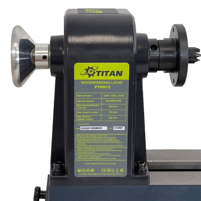 Токарный станок по дереву TITAN PTSW12