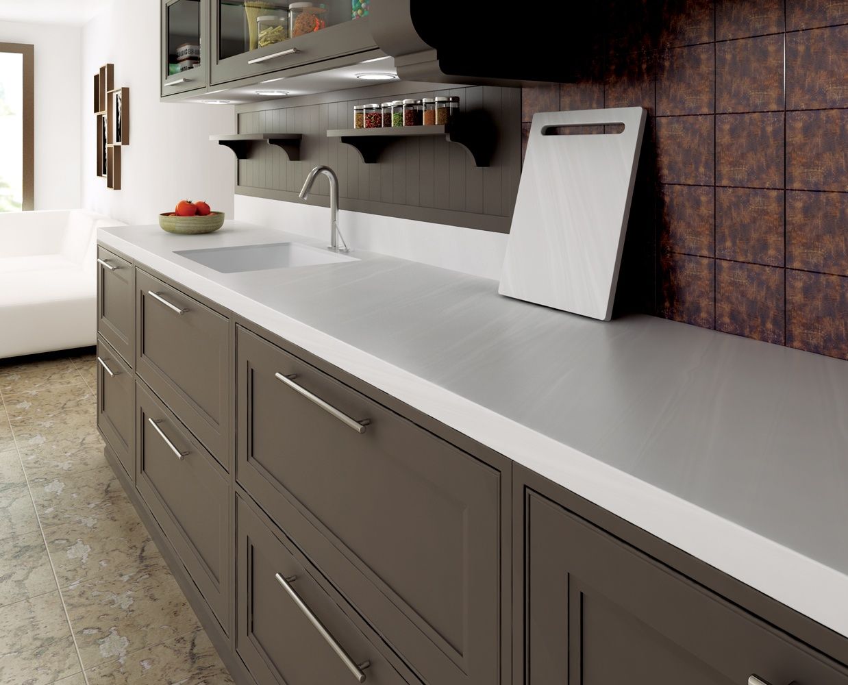 Meble na wymiar: kuchnie, łazienki, blaty Solid Surface, komody