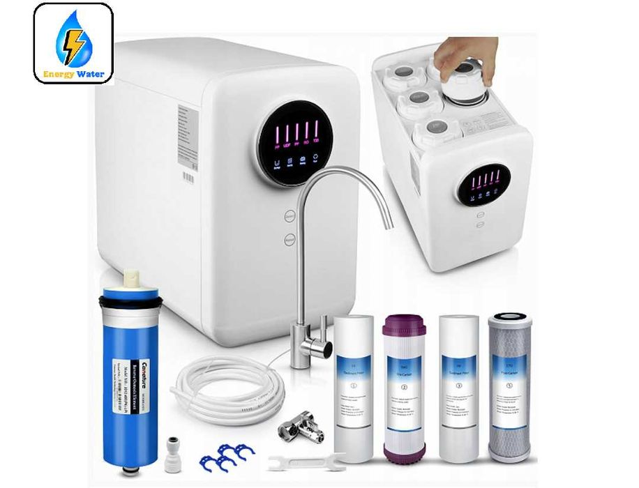 Фільтр для води зворотний осмос з помпою прямий потік без бака 60л/год