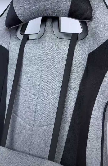 кресло компьютерное кресло игровое геймерское Grand DELUX серое