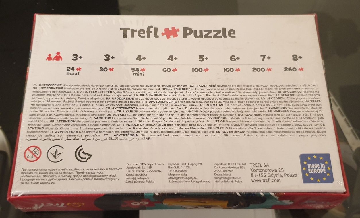 Puzzle Trefl Auta Disney Pixar 60 psc