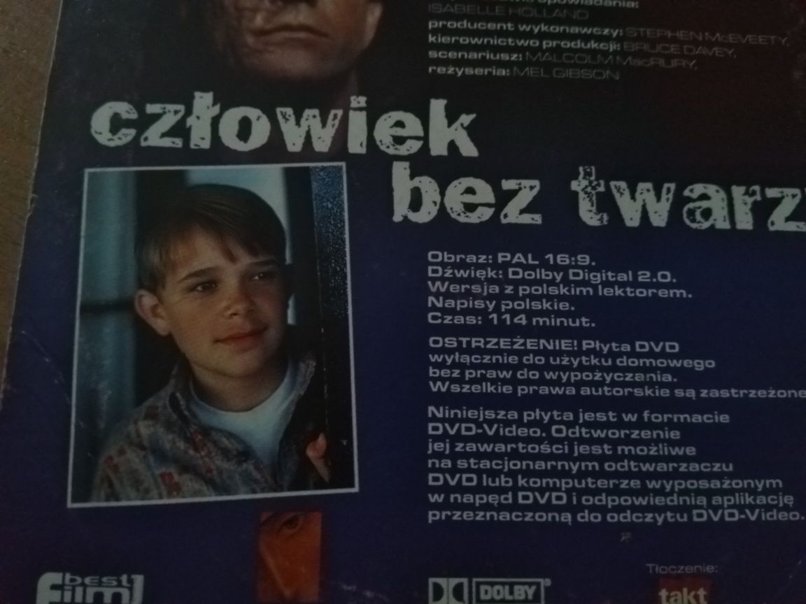 Człowiek bez twarzy Mel Gibson DVD