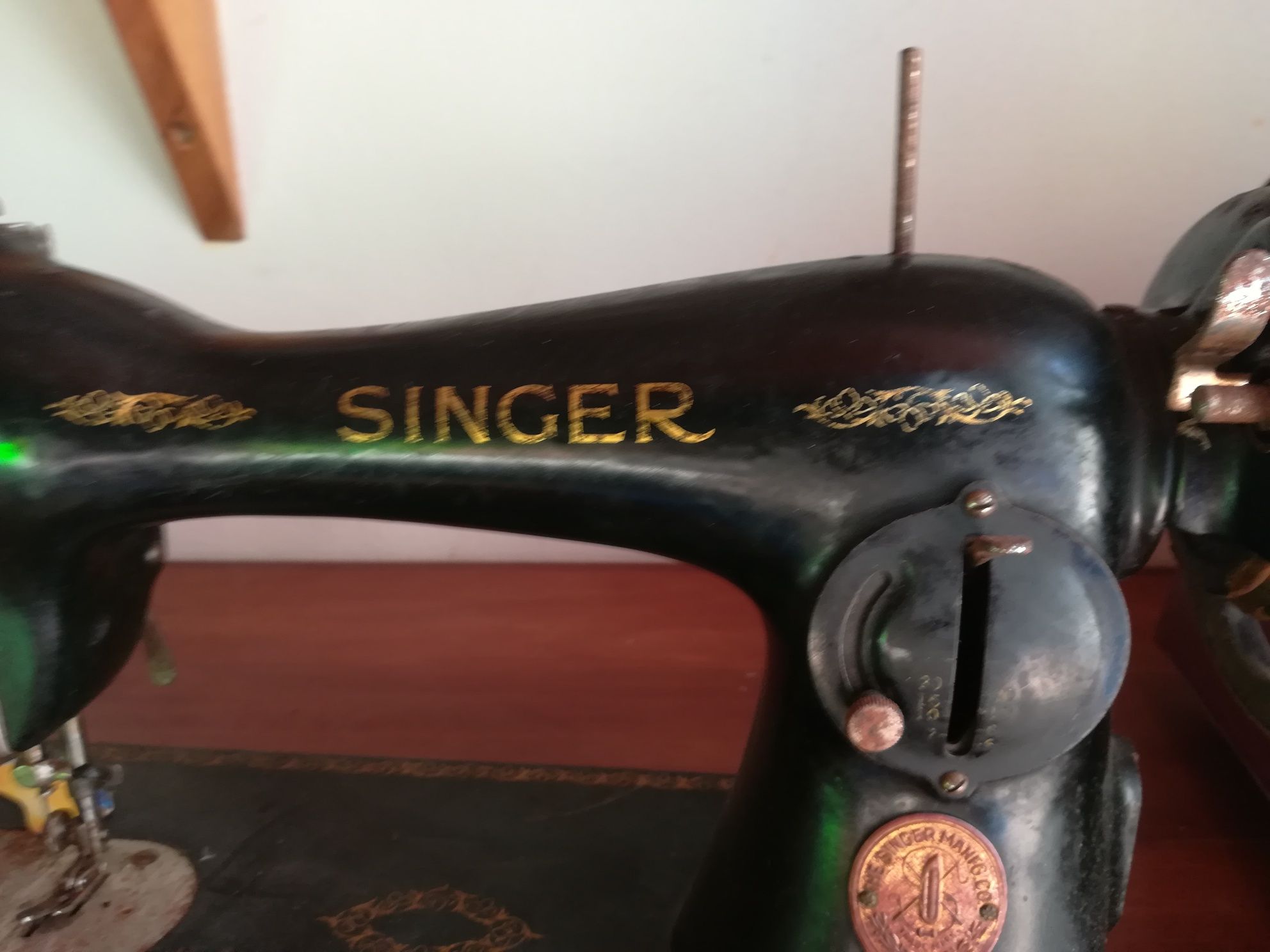 Cabeça de máquina de costura Singer para restauro