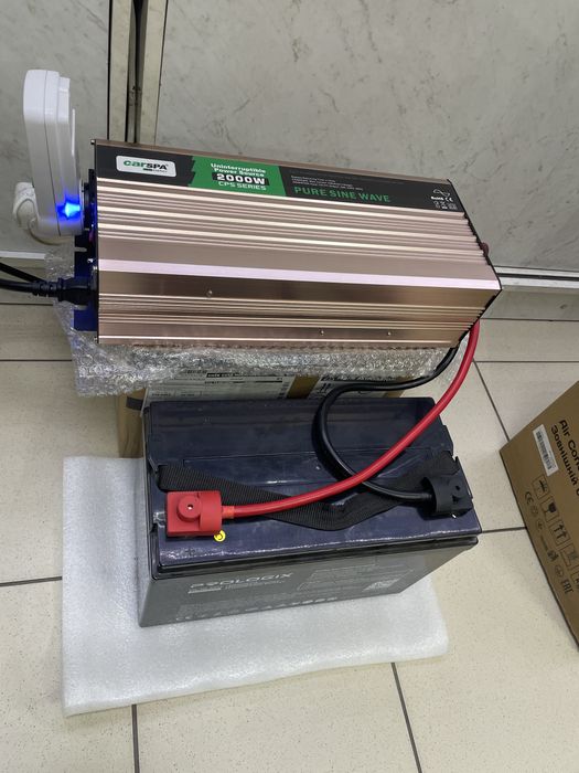 Инвертор Carspa CPS 2000 под внешний АКБ на 2кВт с АЗУ 15А ток заряд